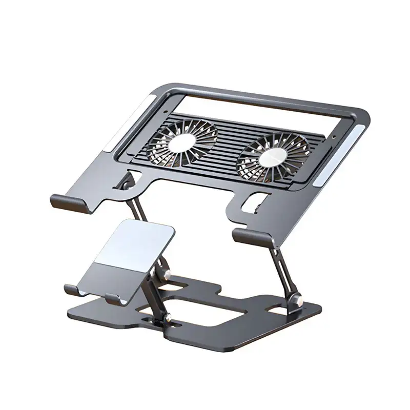 27.9cm Laptop mobile phone two-in-one cooling bracket with fan mute game book heightening air-cooled cooling bracket